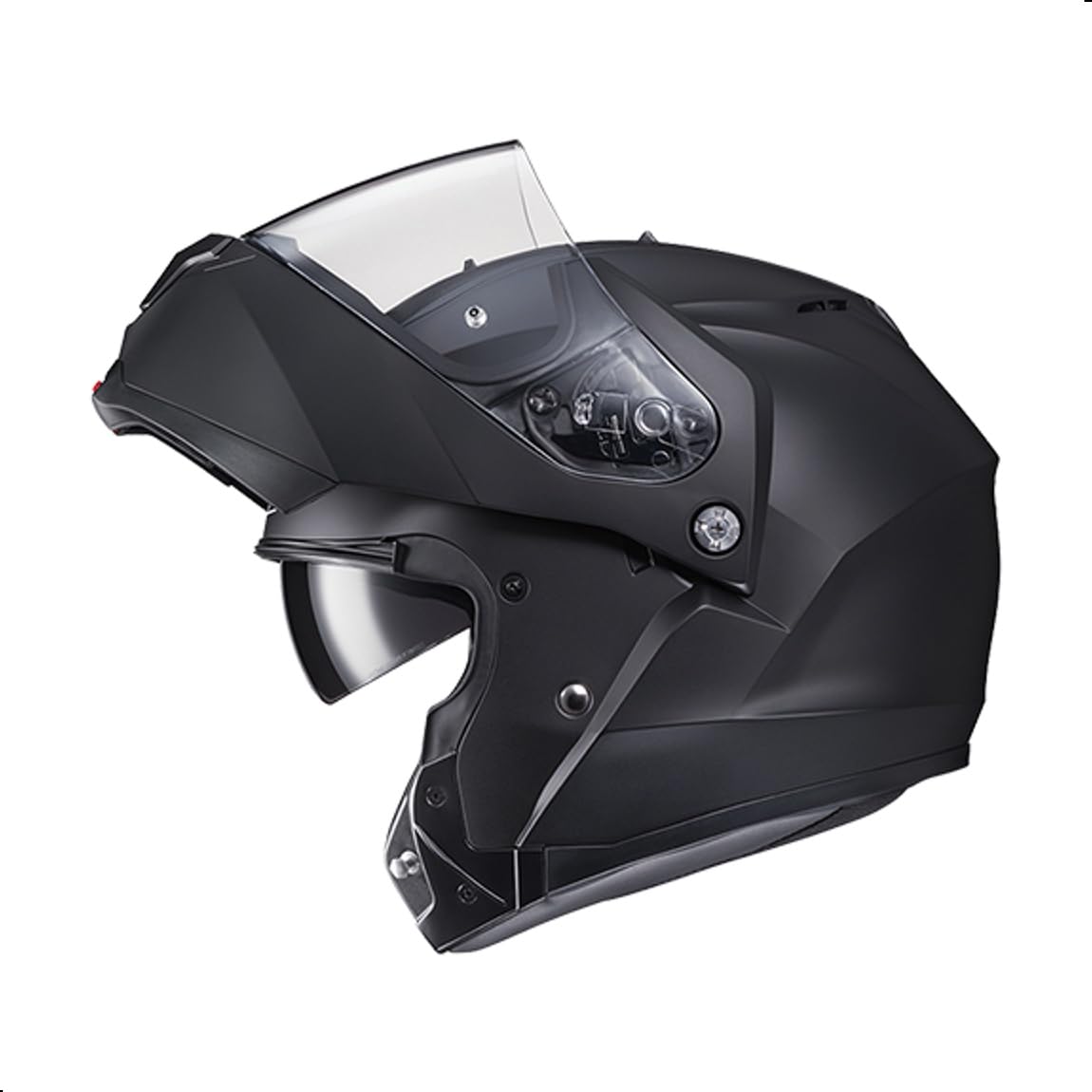 Solid Modular Motorcycle Helmet with Pinlock Shield DOT Approved Semi Flat Black X-Large O2258