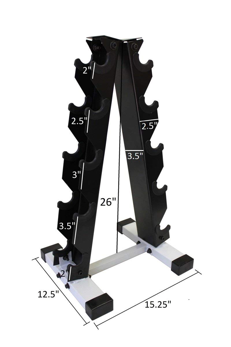 Neoprene Dumbbell Set with Rack M5792