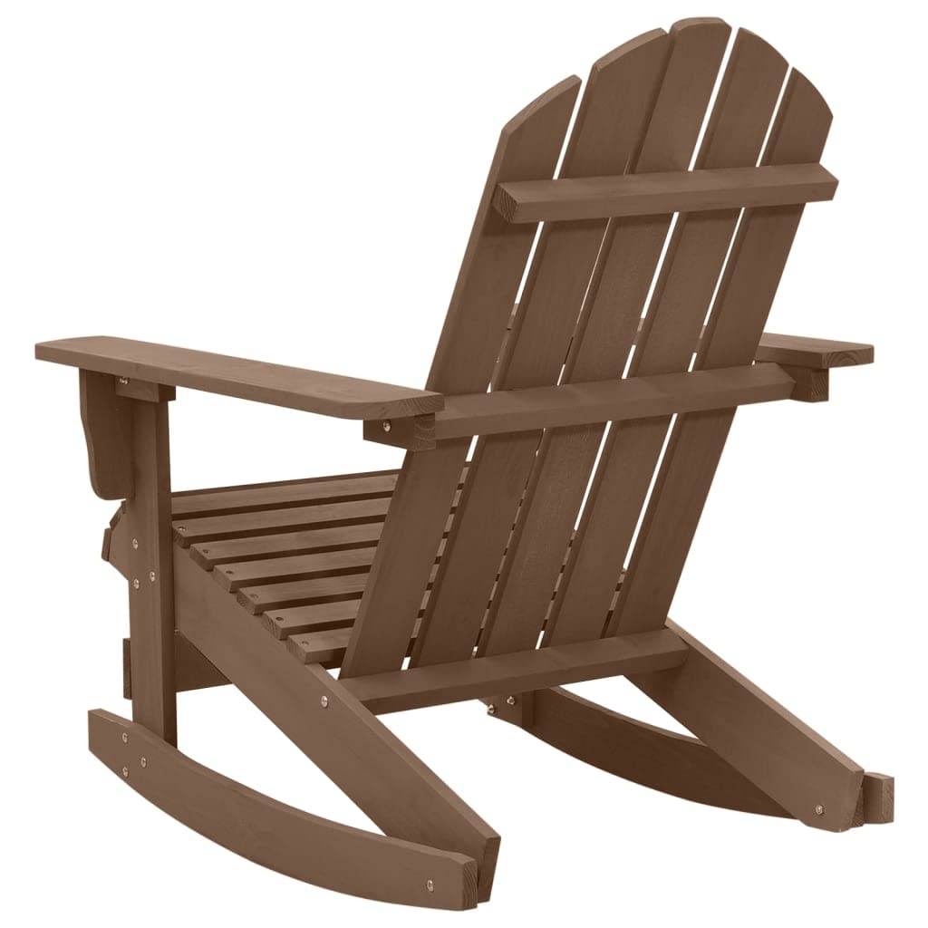 Weathered Brown Solid Pine Hardwood Rocking Chair H598834