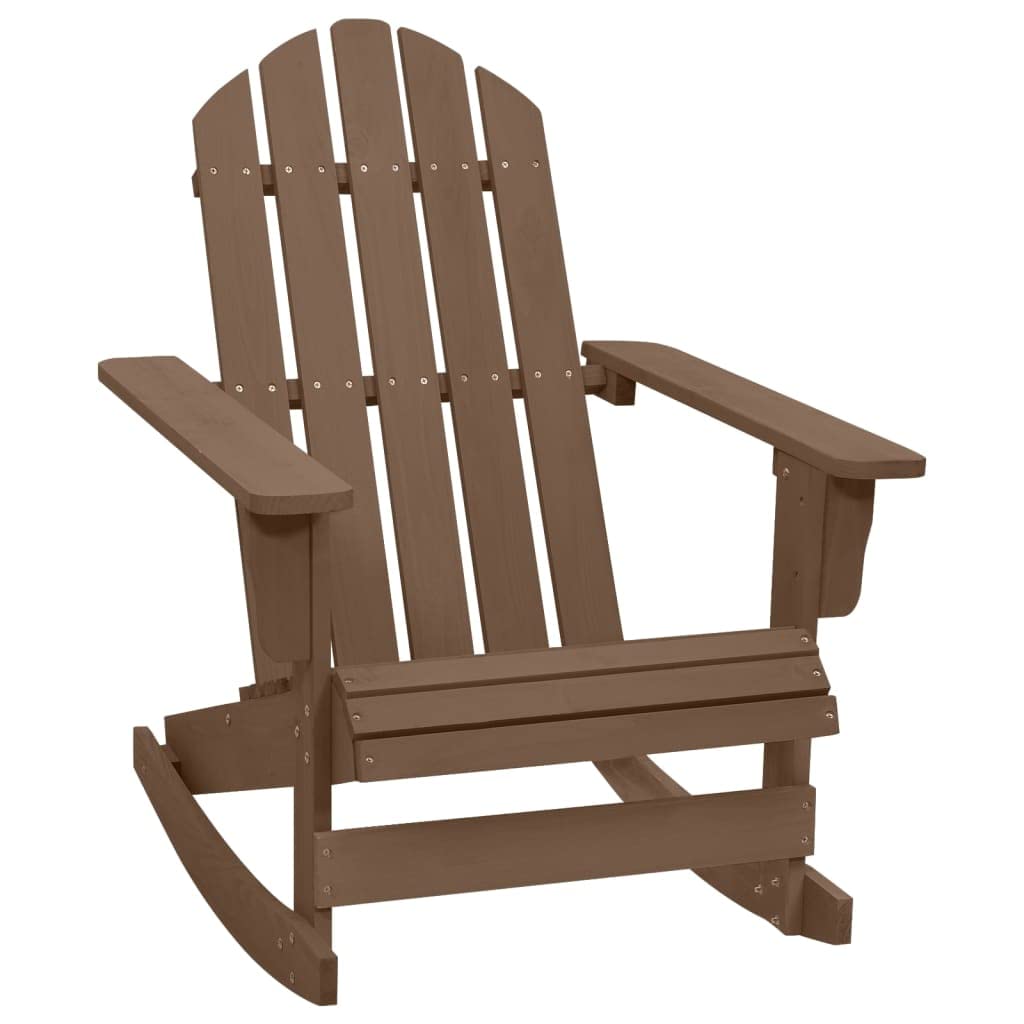 Weathered Brown Solid Pine Hardwood Rocking Chair H598834