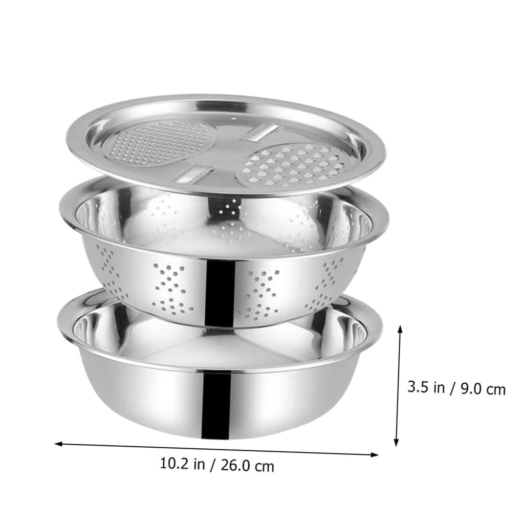 Metal Vegetable Washing Basket Strainer Bowl U54301