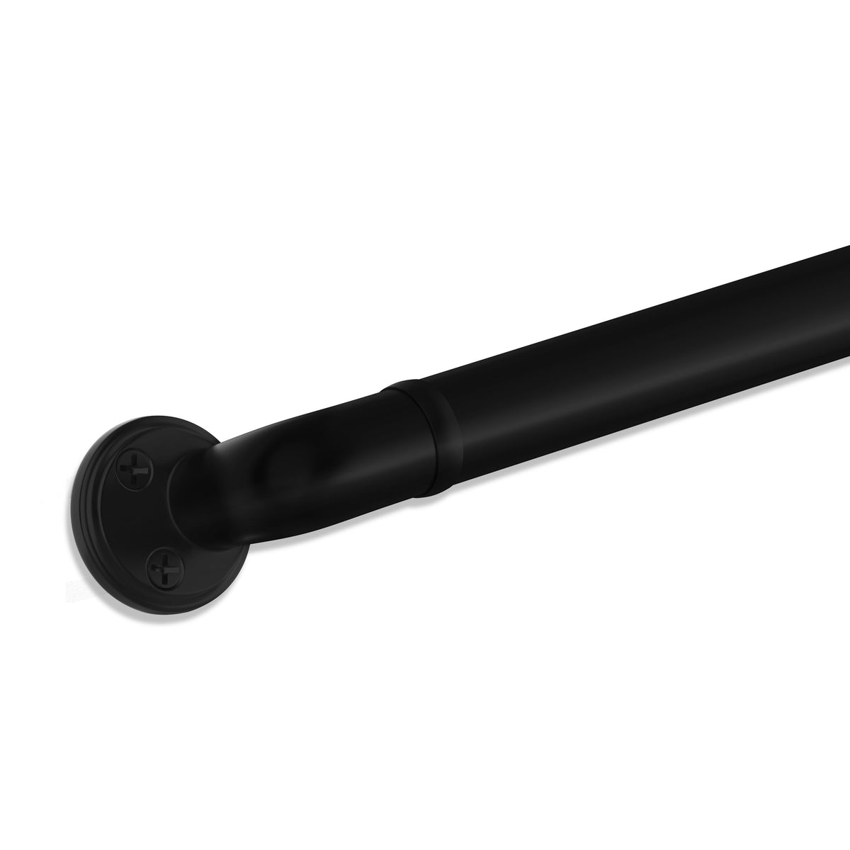 Aluminum Handrail for Stairs, Black, 4' Length W13353
