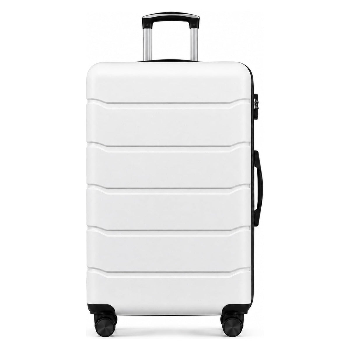 20 Inch White Hard Shell Suitcase H3276