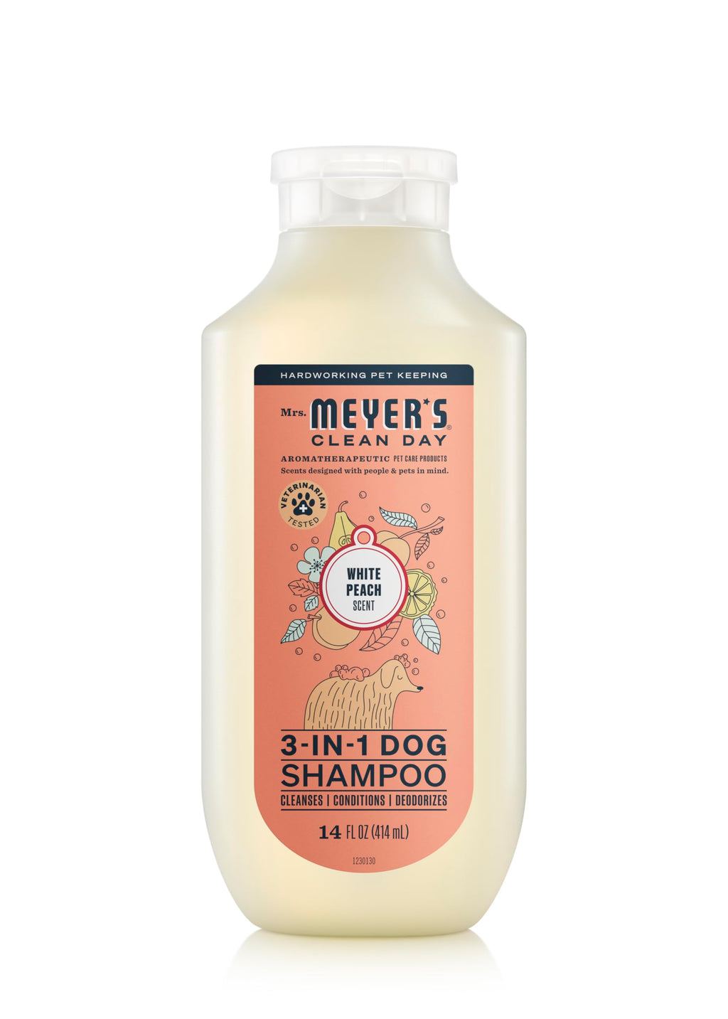 Dog Shampoo White Peach Scent 14oz P92856