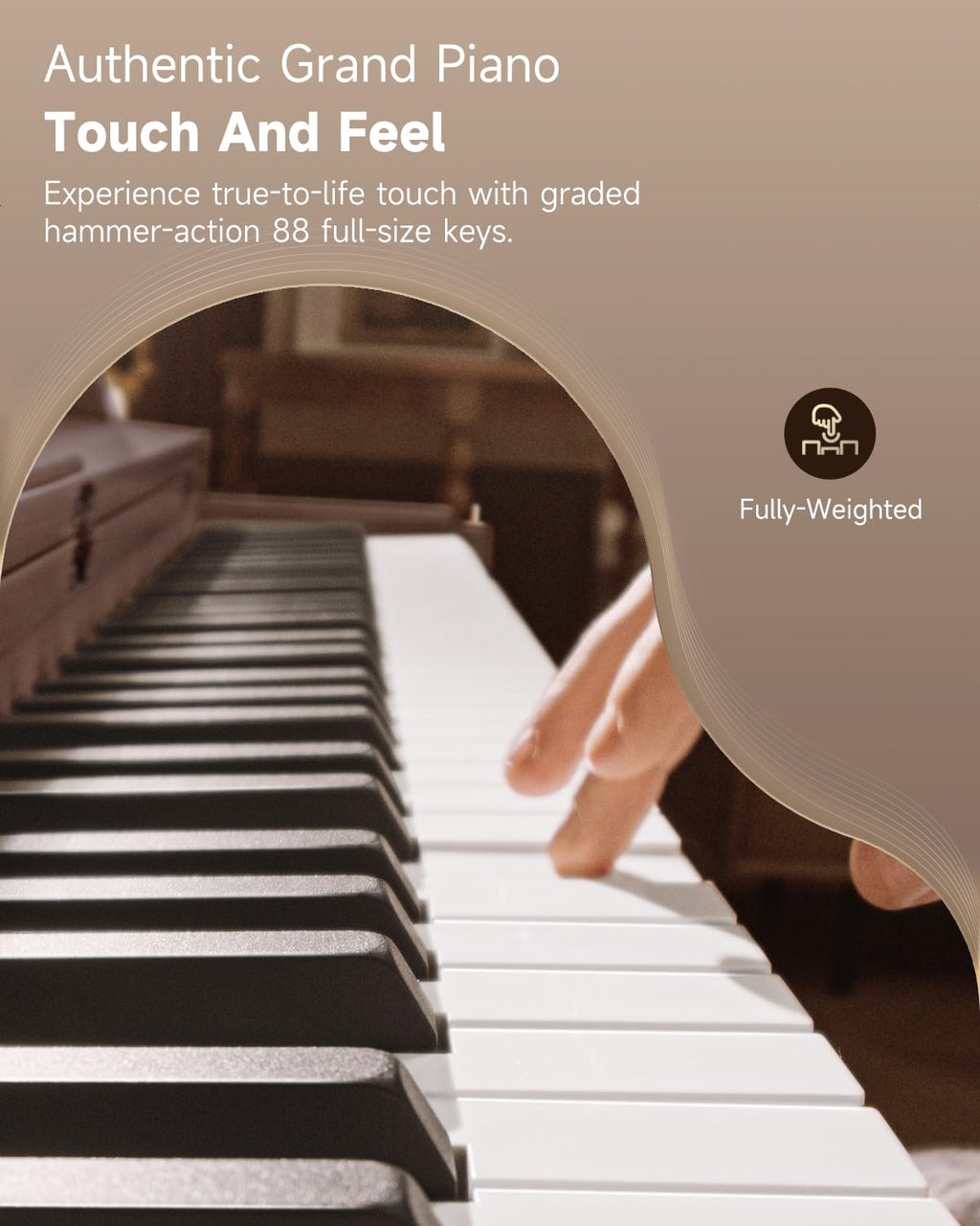 88 Key Weighted Digital Piano with Bluetooth Y320871