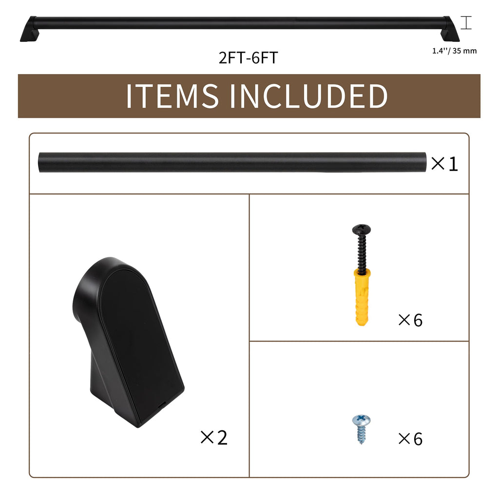 3 FT ADA Compliant Aluminum Handrail Set U980877