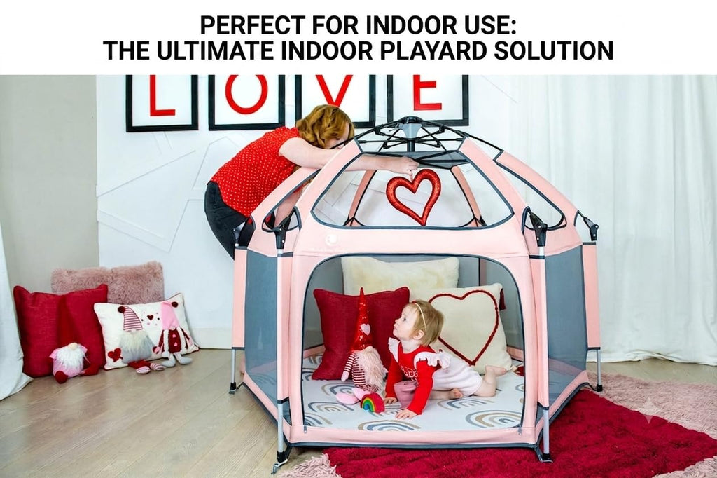 Portable Baby Playpen with Canopy K215