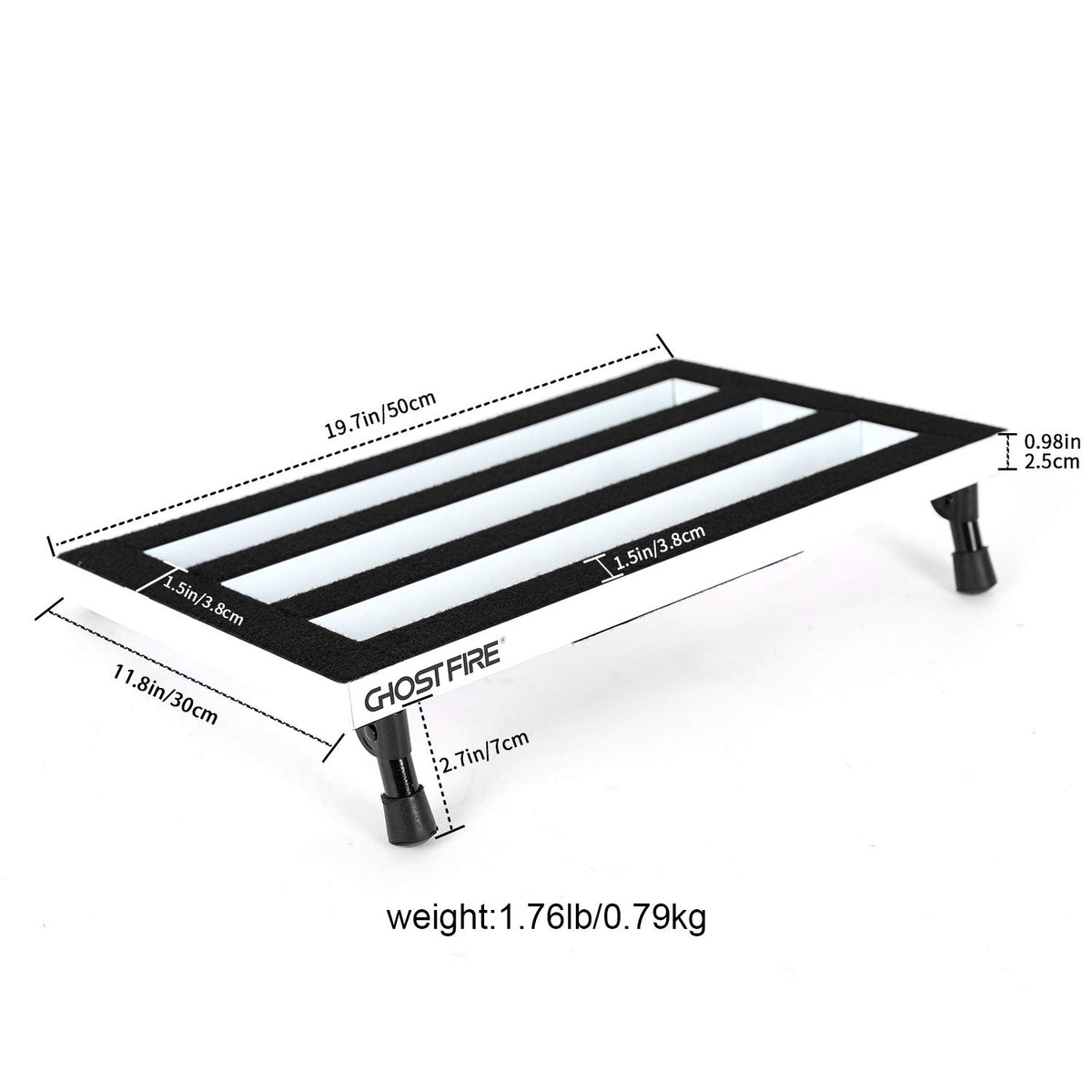 Aluminum Alloy Guitar Pedal Board with Carry Bag X354