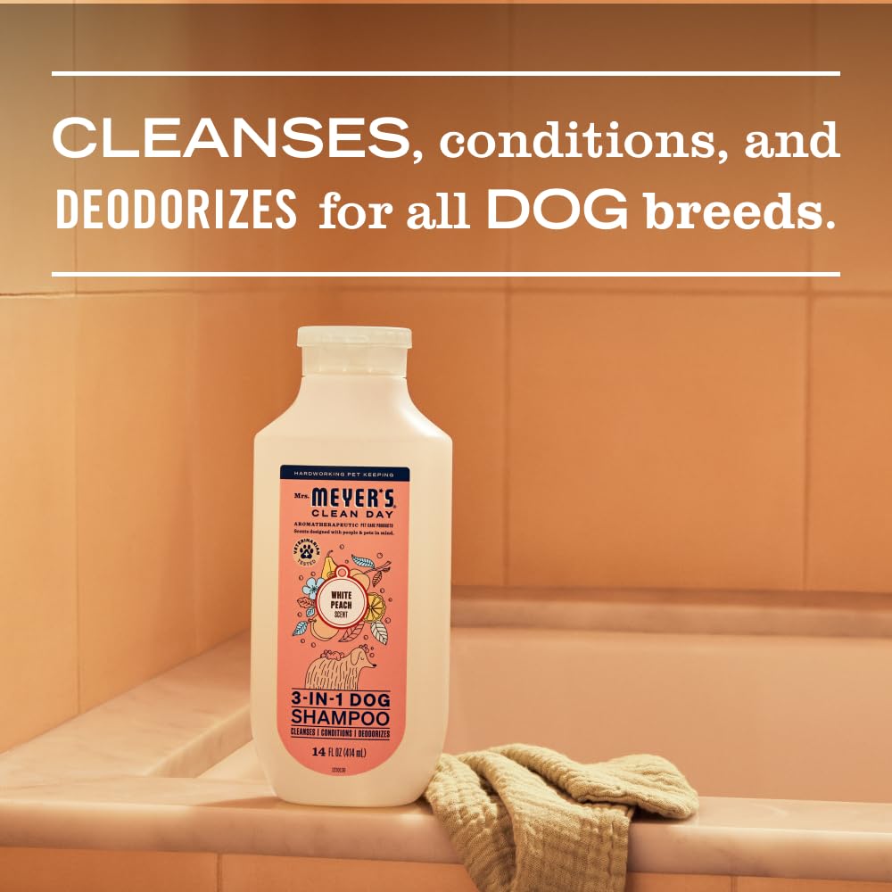 Dog Shampoo White Peach Scent 14oz P92856