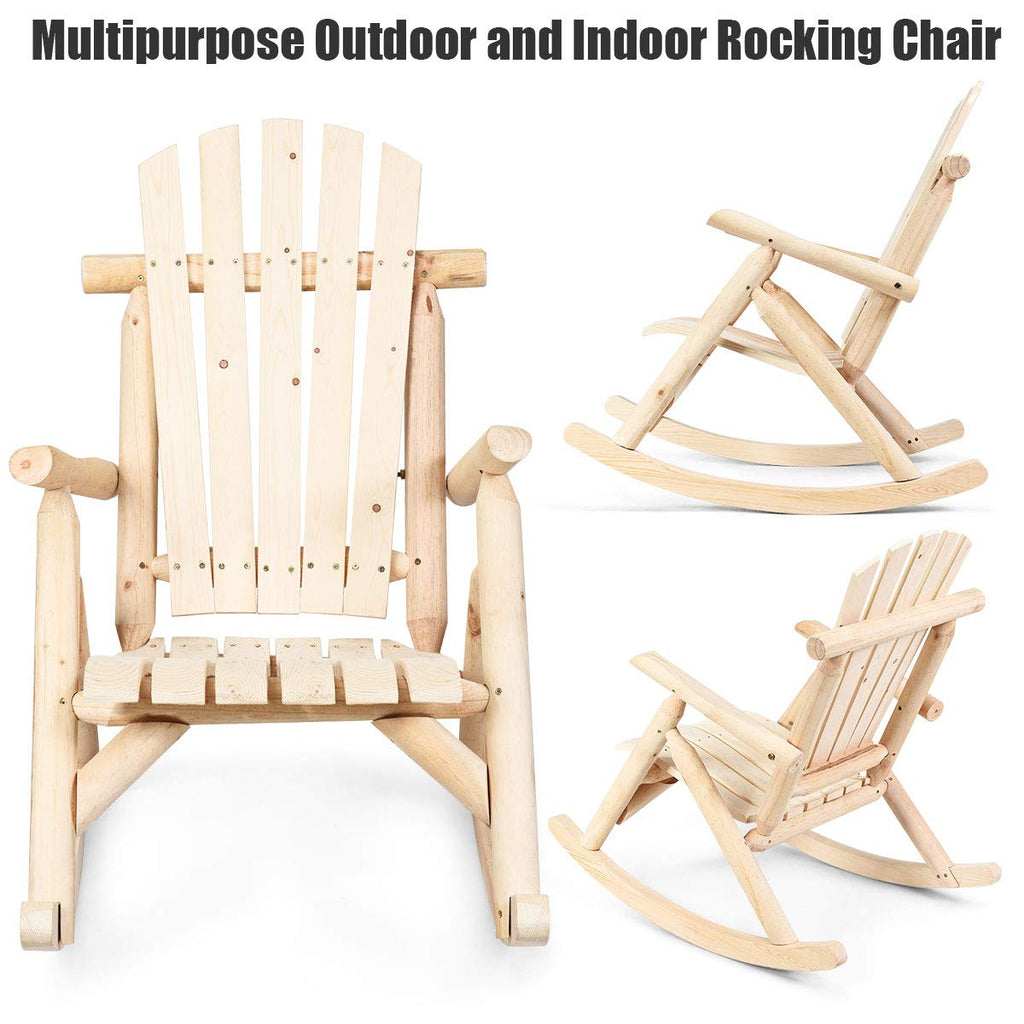 Log Rocking Chair Set C383428
