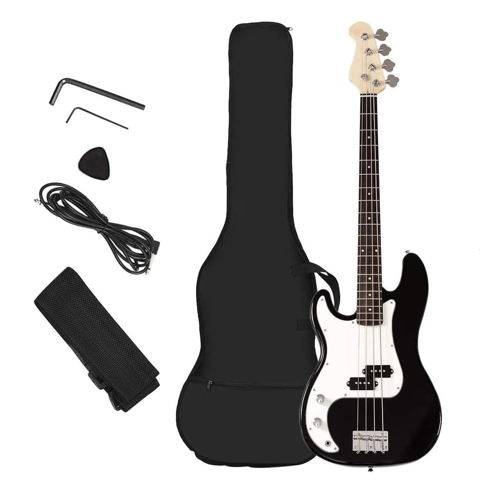 Full Size 4 String Electric Bass Guitar with Bag R18232