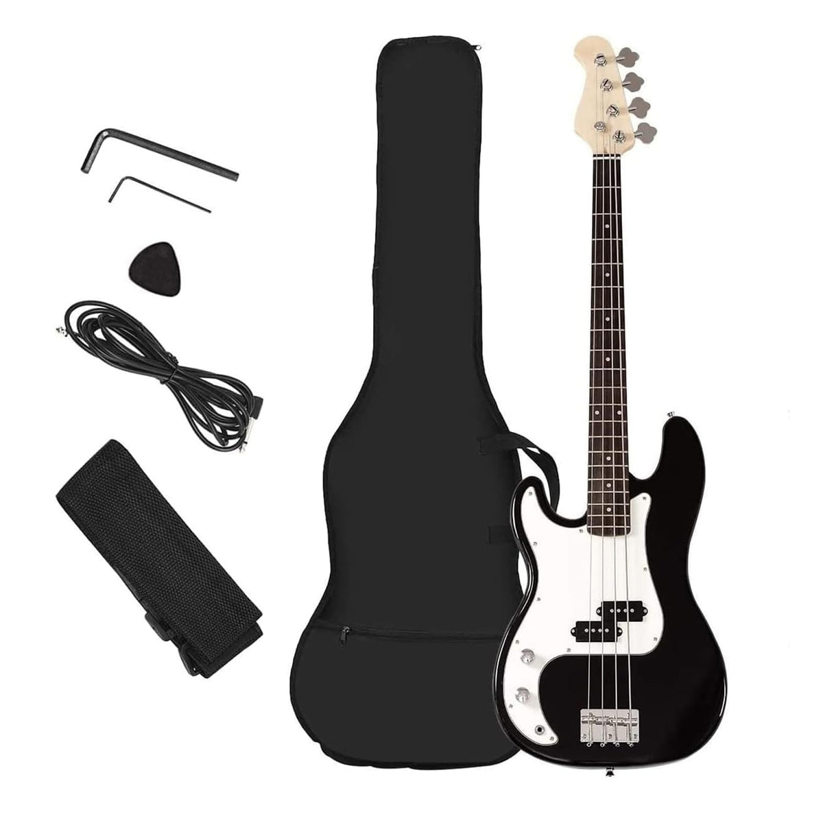 Full Size 4 String Electric Bass Guitar with Bag R18232