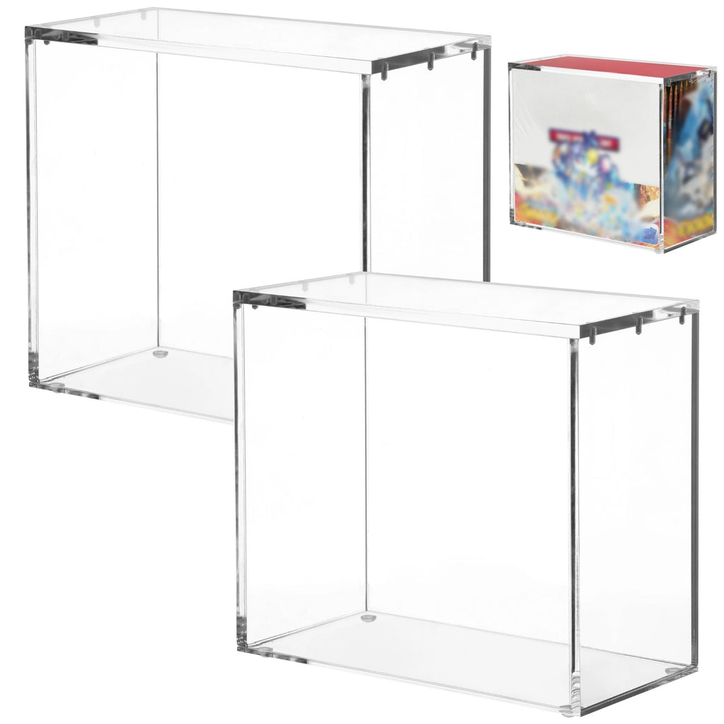 2 Pcs Acrylic Display Cases with Lid Y51998