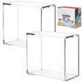 2 Pcs Acrylic Display Cases with Lid Y51998