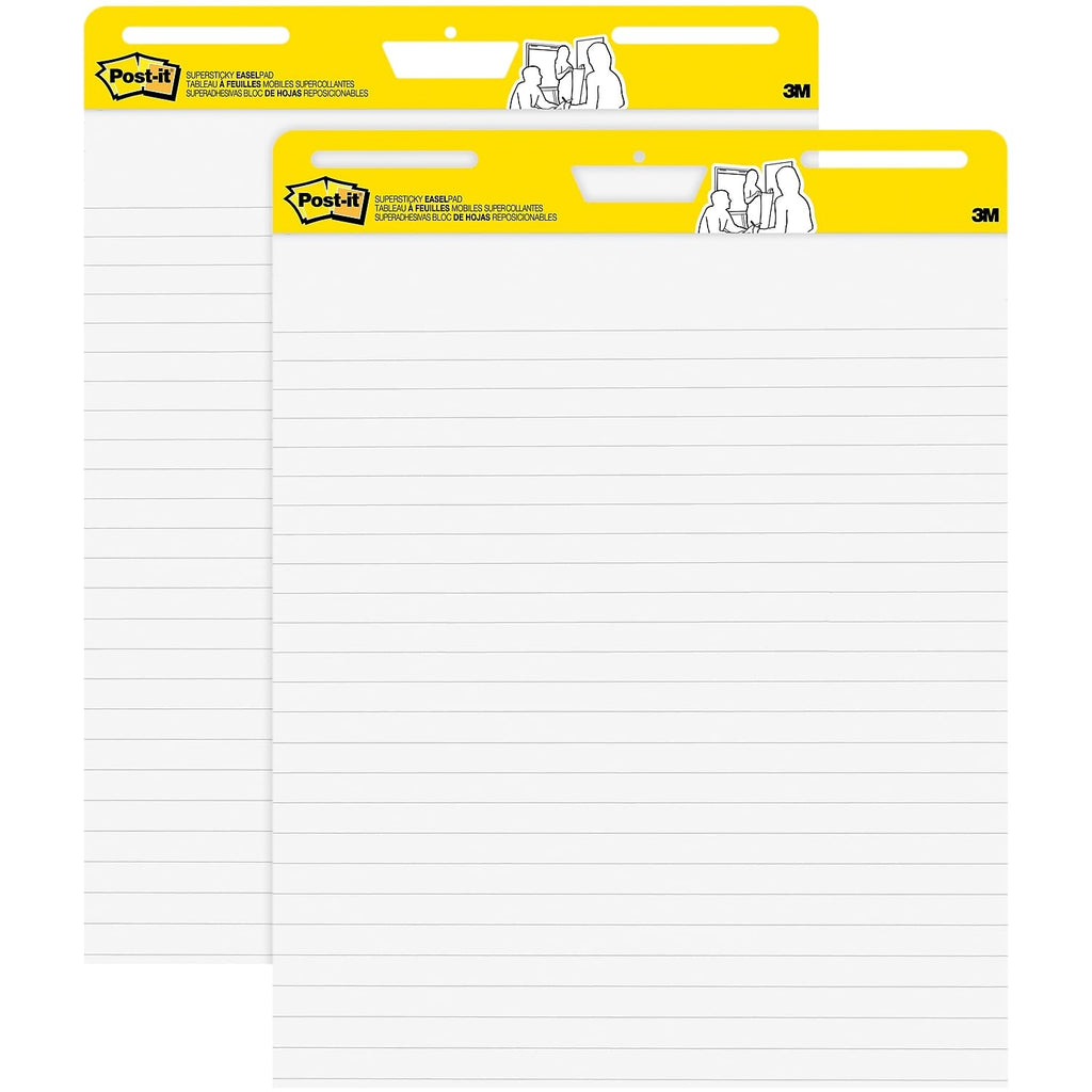 White Self-Stick Easel Pads, 25 x 30, 30 Sheets, 2/Pack X75380
