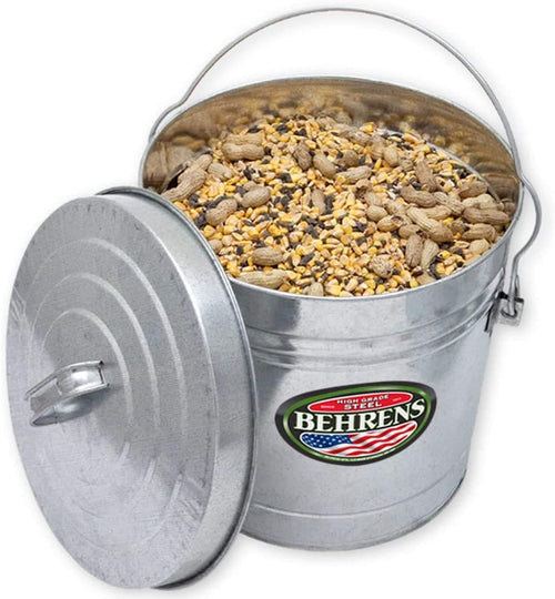 10 Gal Galvanized Steel Dry Storage Can with Locking Lid U65966