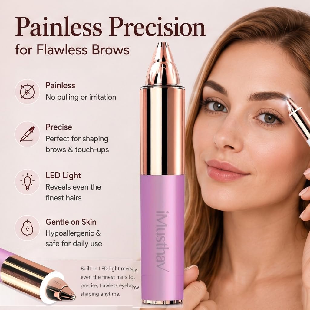 Eyebrow Trimmer with LED Light M5896
