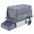 Extra Large Stainless Steel Cat Litter Box with Lid S5388