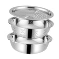 Metal Vegetable Washing Basket Strainer Bowl U54301
