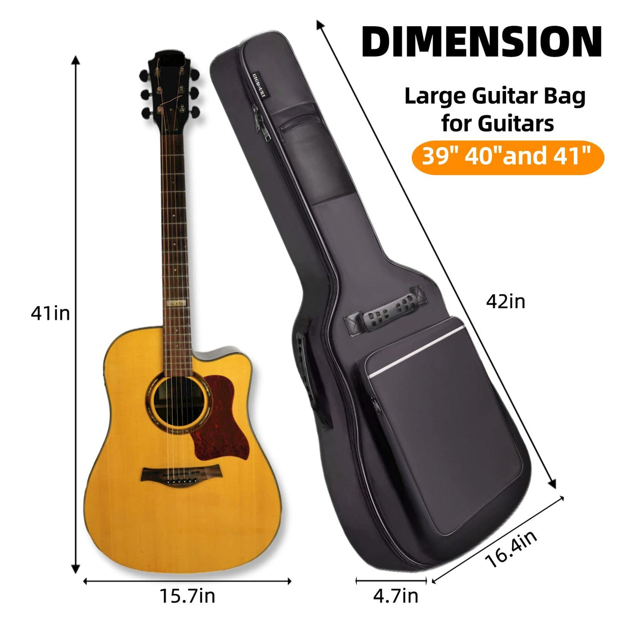 40/41" Acoustic Guitar Case E7331