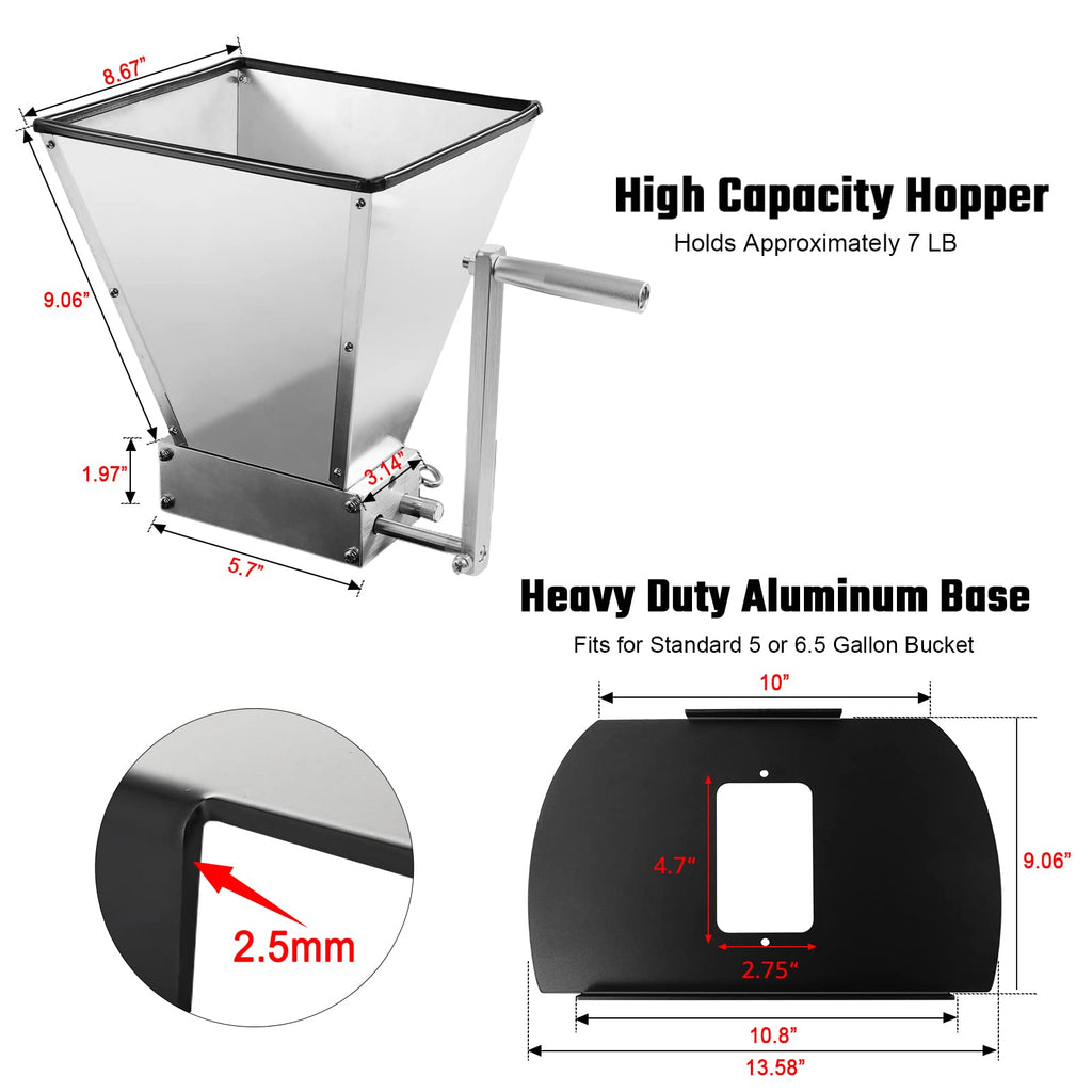 Manual Grain Mill with Stainless Steel Roller P172