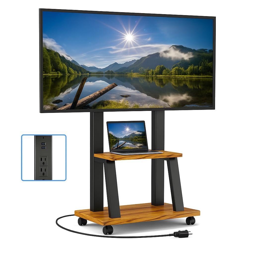 Rolling TV Stand for 32-80 Inch TVs V760