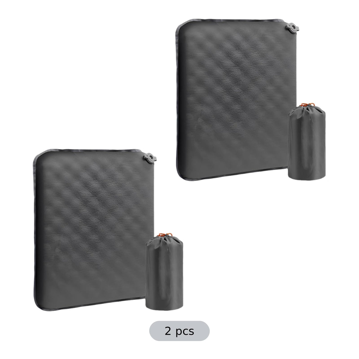 2 Pcs Inflatable Seat Cushion, 16.9 x 13 in Nylon TPU A489