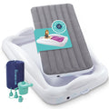 Inflatable Toddler Travel Bed with Safety Bumpers Grey P63254