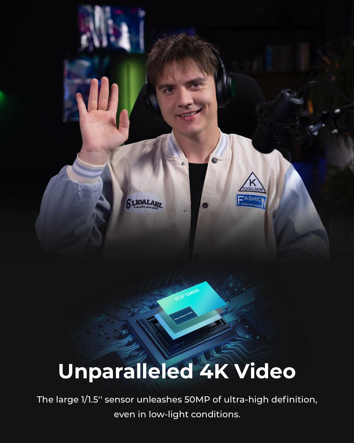 4K PTZ Webcam with Voice Control H2941