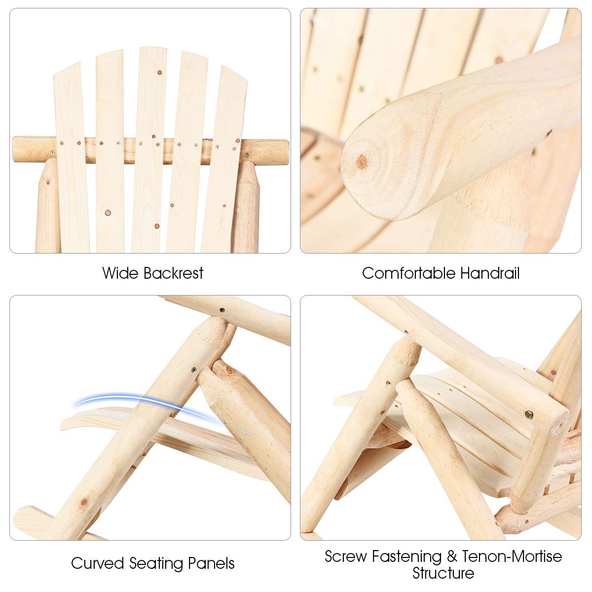 Log Rocking Chair Set C383428