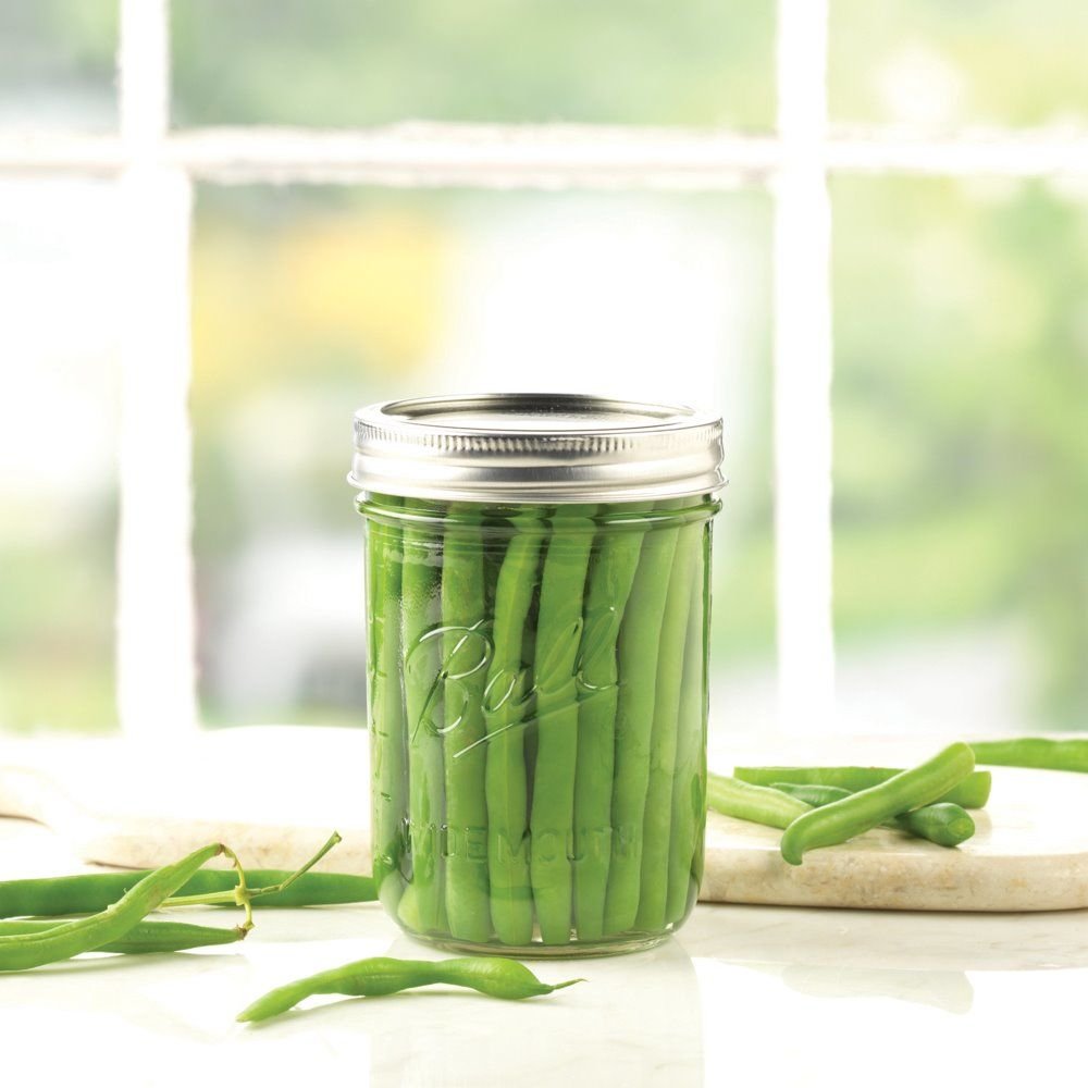 16-Ounce Glass Mason Jar with Lids and Bands, 12-Count N569682