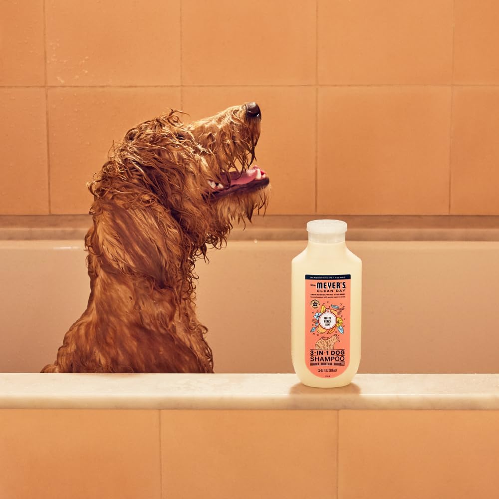 Dog Shampoo White Peach Scent 14oz P92856