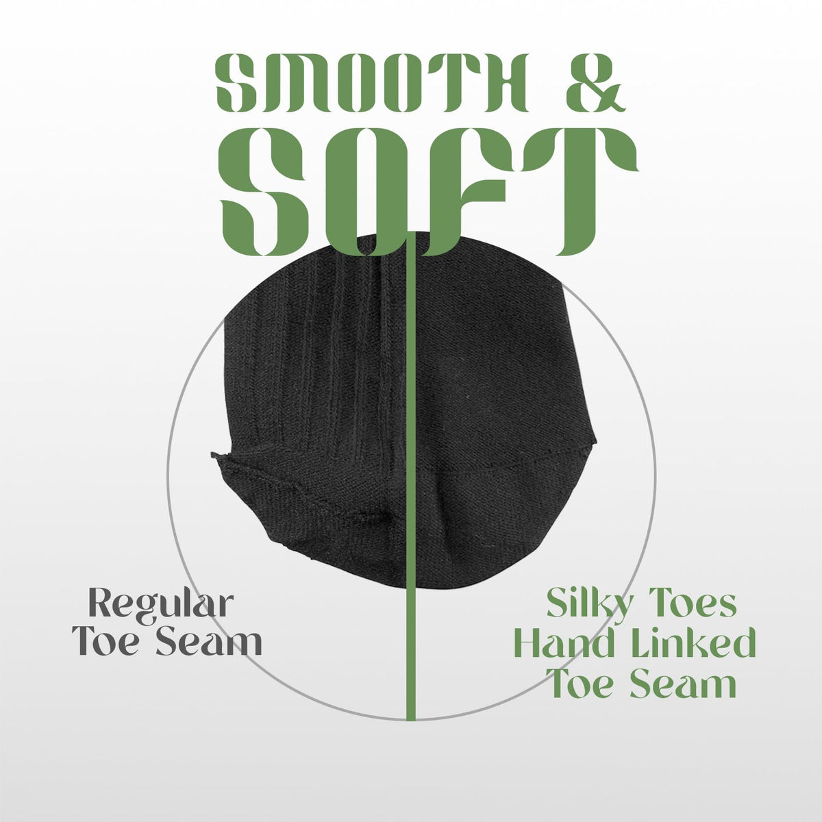 Diabetic Seamless Soft Crew Socks Bamboo Viscose G577