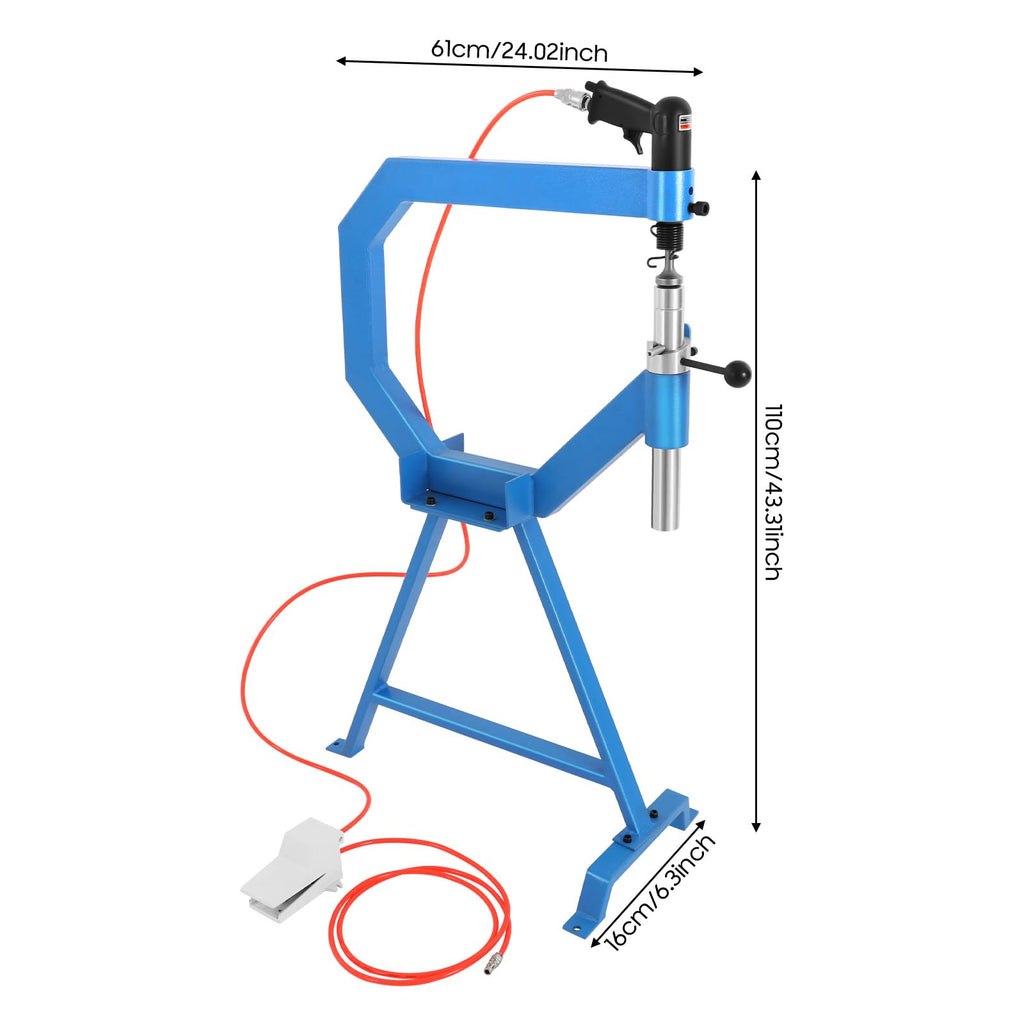 Pneumatic Planishing Hammer with Pedal and Stand T383788