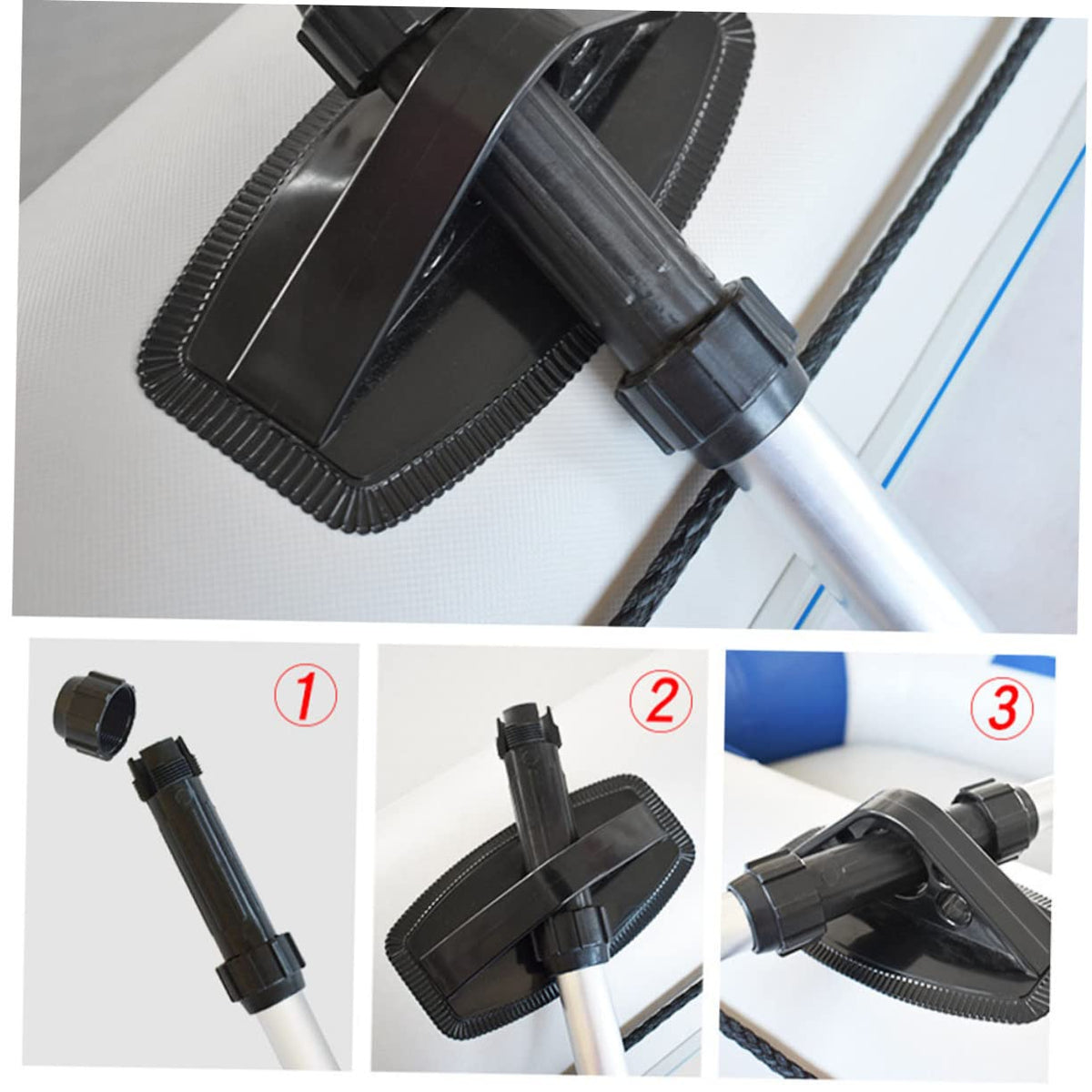 2pcs Aluminum Alloy Telescopic Kayak Paddles S820898