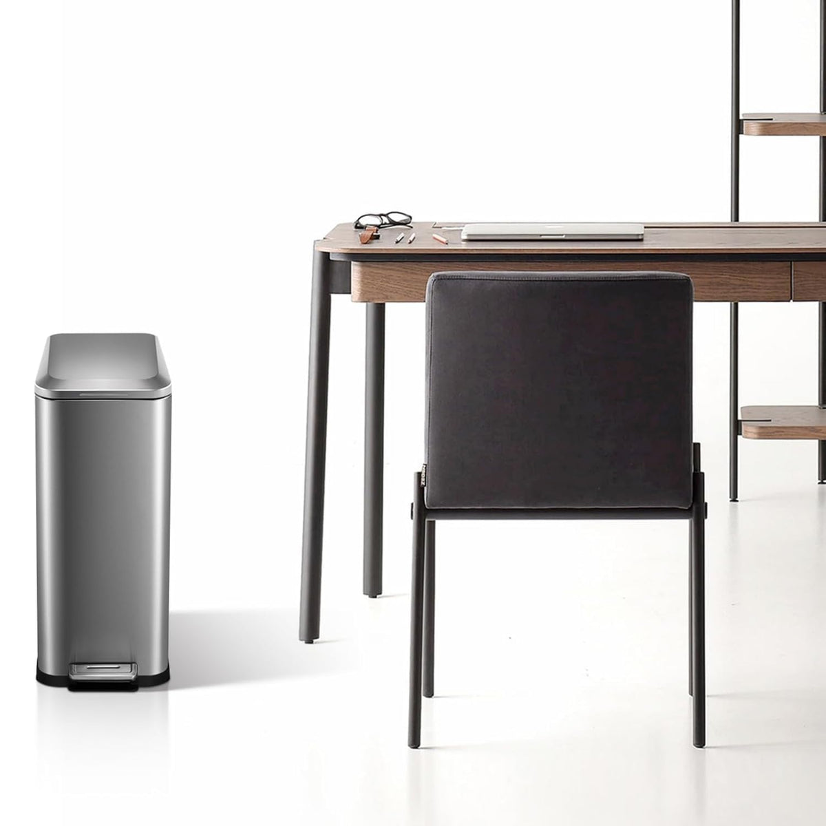 50L Slim Stainless Steel Kitchen Trash Can C6169