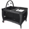 3-in-1 Pack and Play with Changing Table & Carry Bag, Black T315883