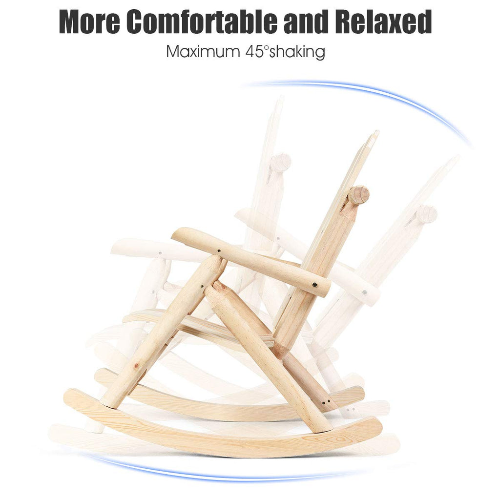 Log Rocking Chair Set C383428