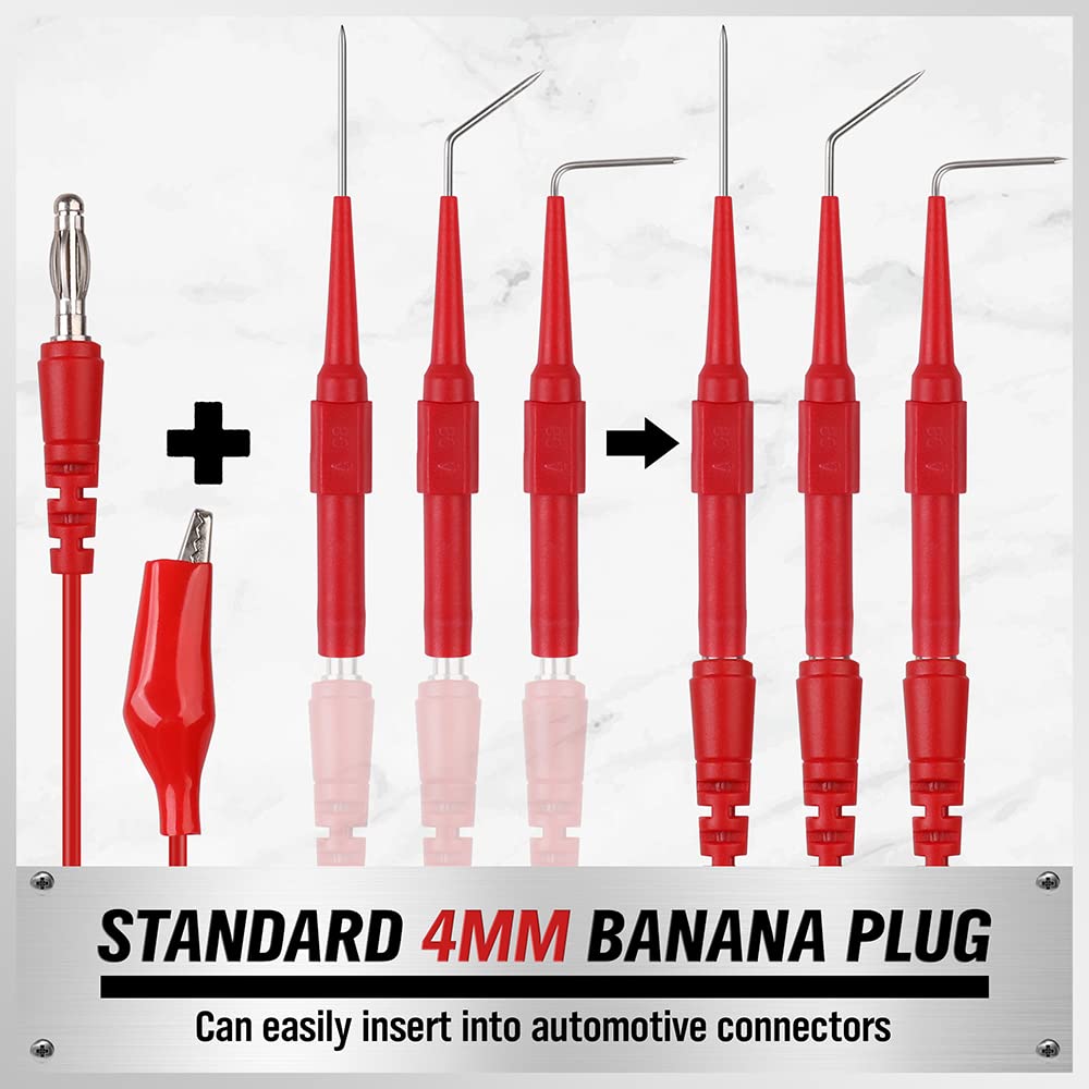 22-Piece Back Probe Kit with Test Leads and Alligator Clips Q913