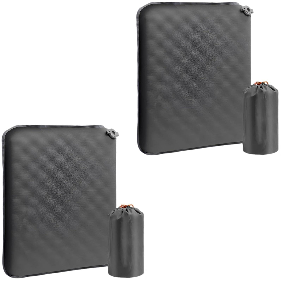2 Pcs Inflatable Seat Cushion, 16.9 x 13 in Nylon TPU A489