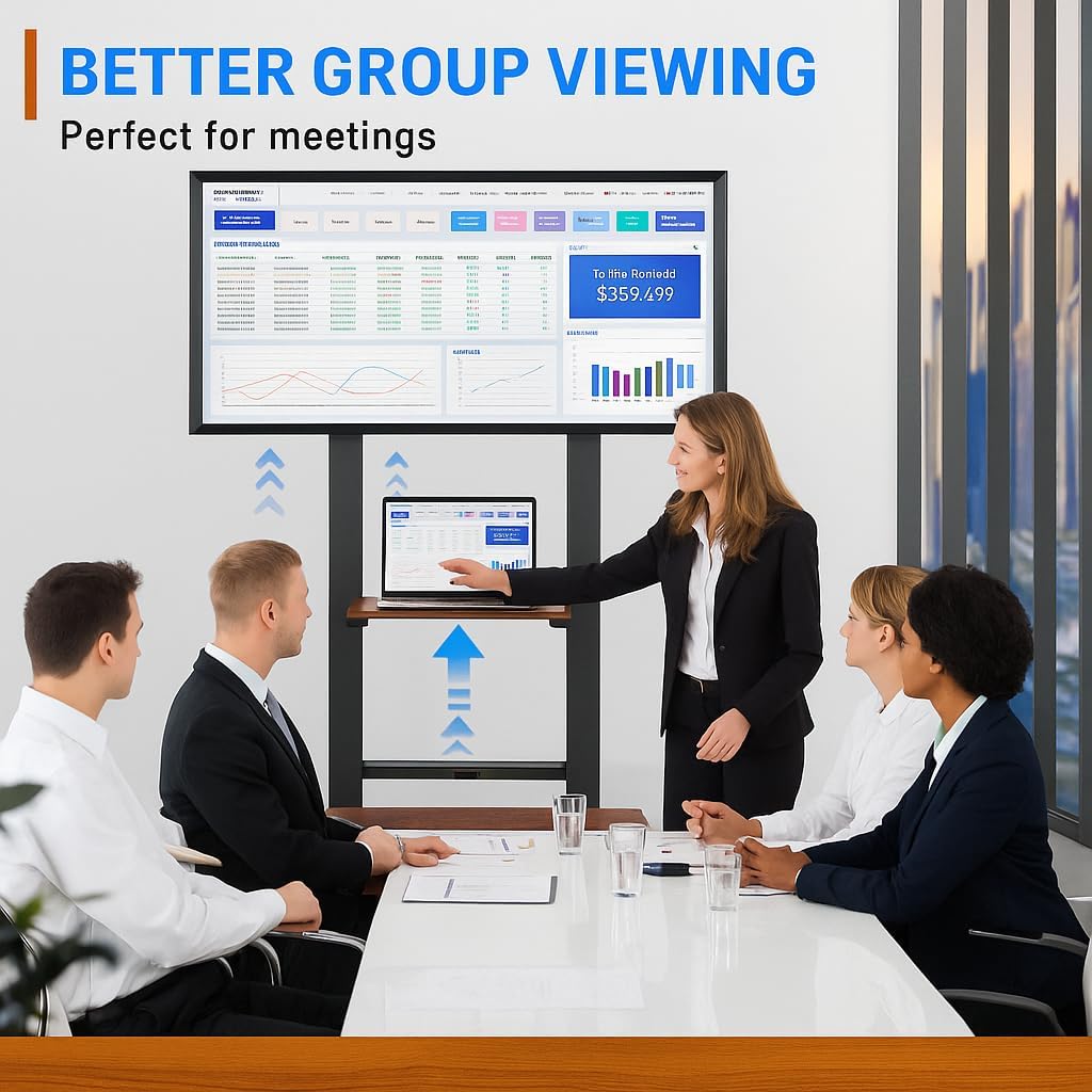 Rolling TV Stand for 32-80 Inch TVs V760