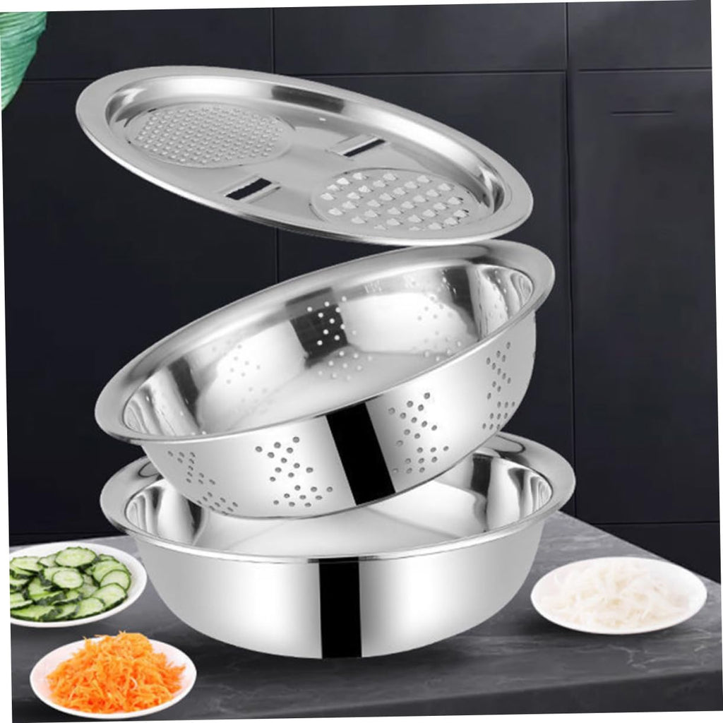 Metal Vegetable Washing Basket Strainer Bowl U54301