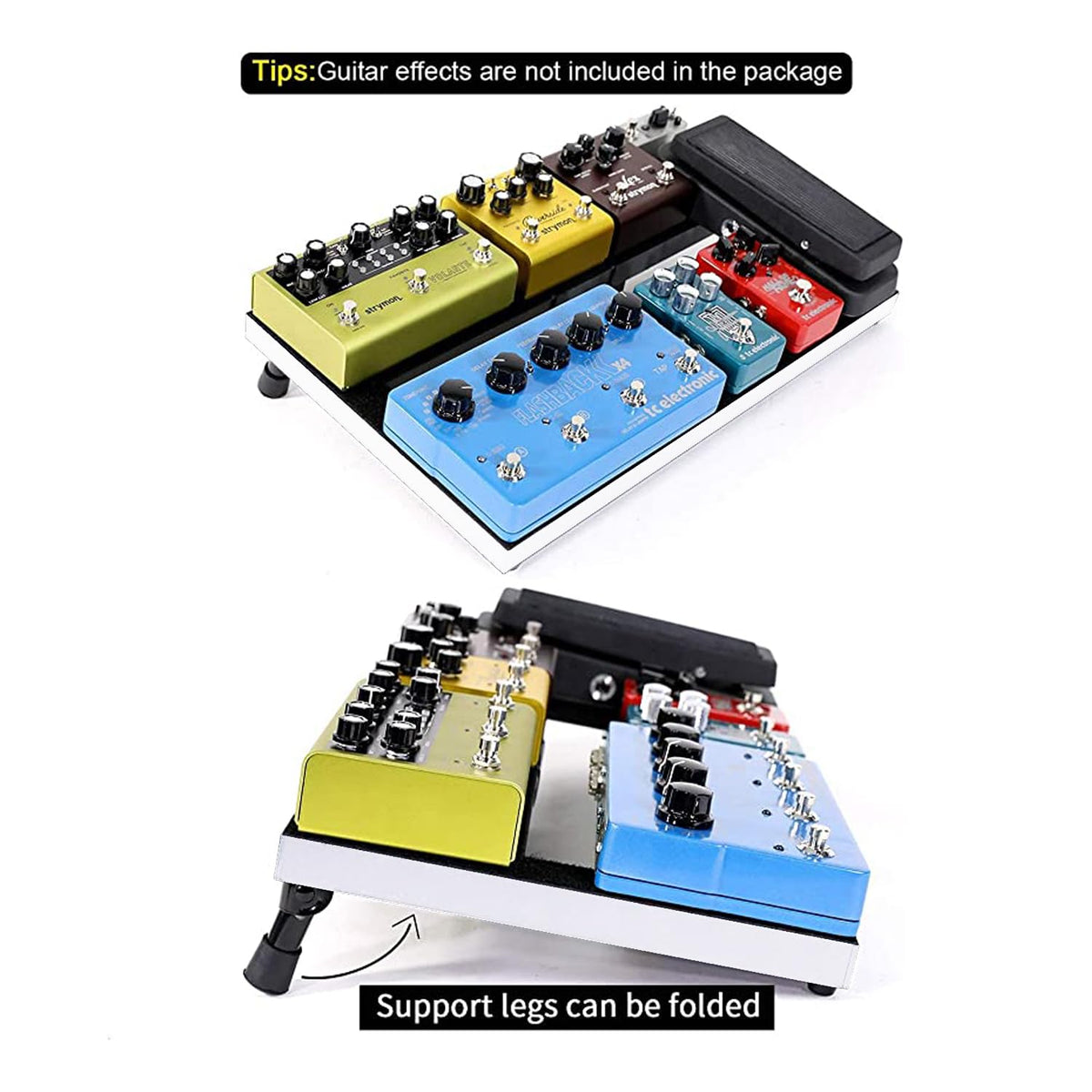 Aluminum Alloy Guitar Pedal Board with Carry Bag X354