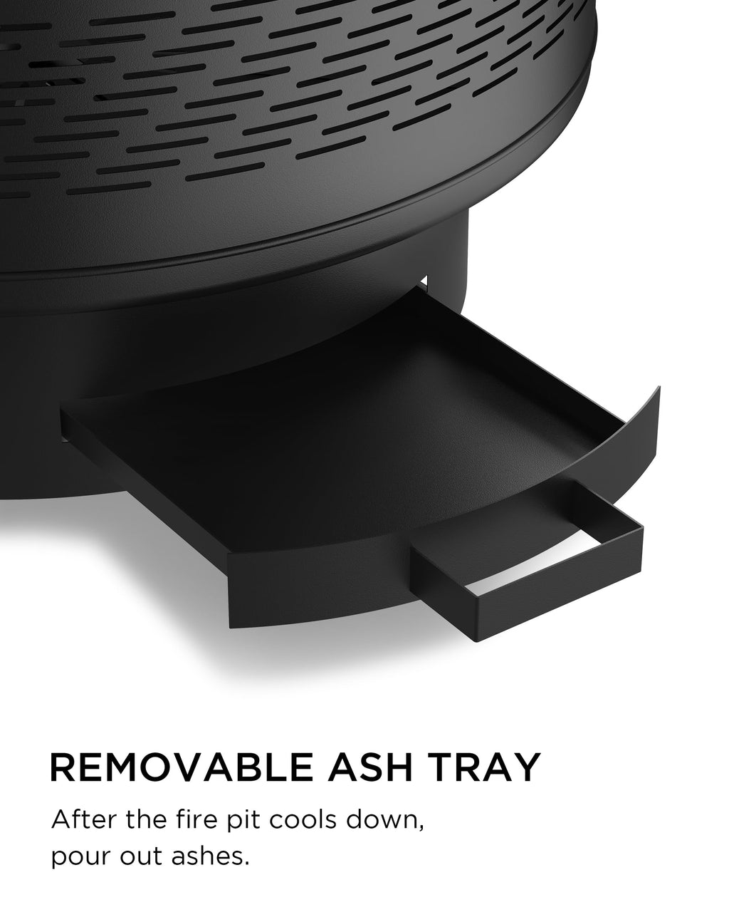 32" Round Wood Burning Fire Pit with Cooking Grill E51331