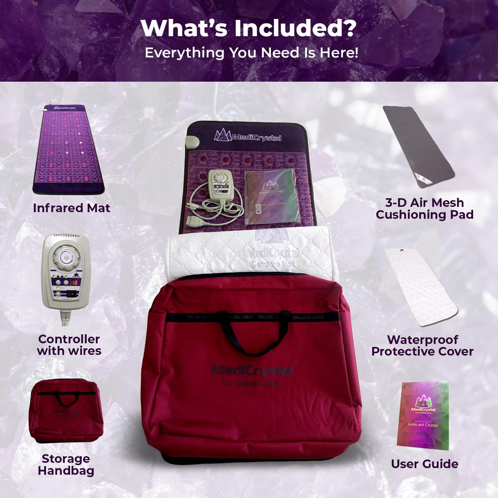 Far Infrared Amethyst Heating Pad Mini 32" L x 20"W U831442