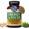 Vegan Non-GMO Energy & Focus Capsules F5718