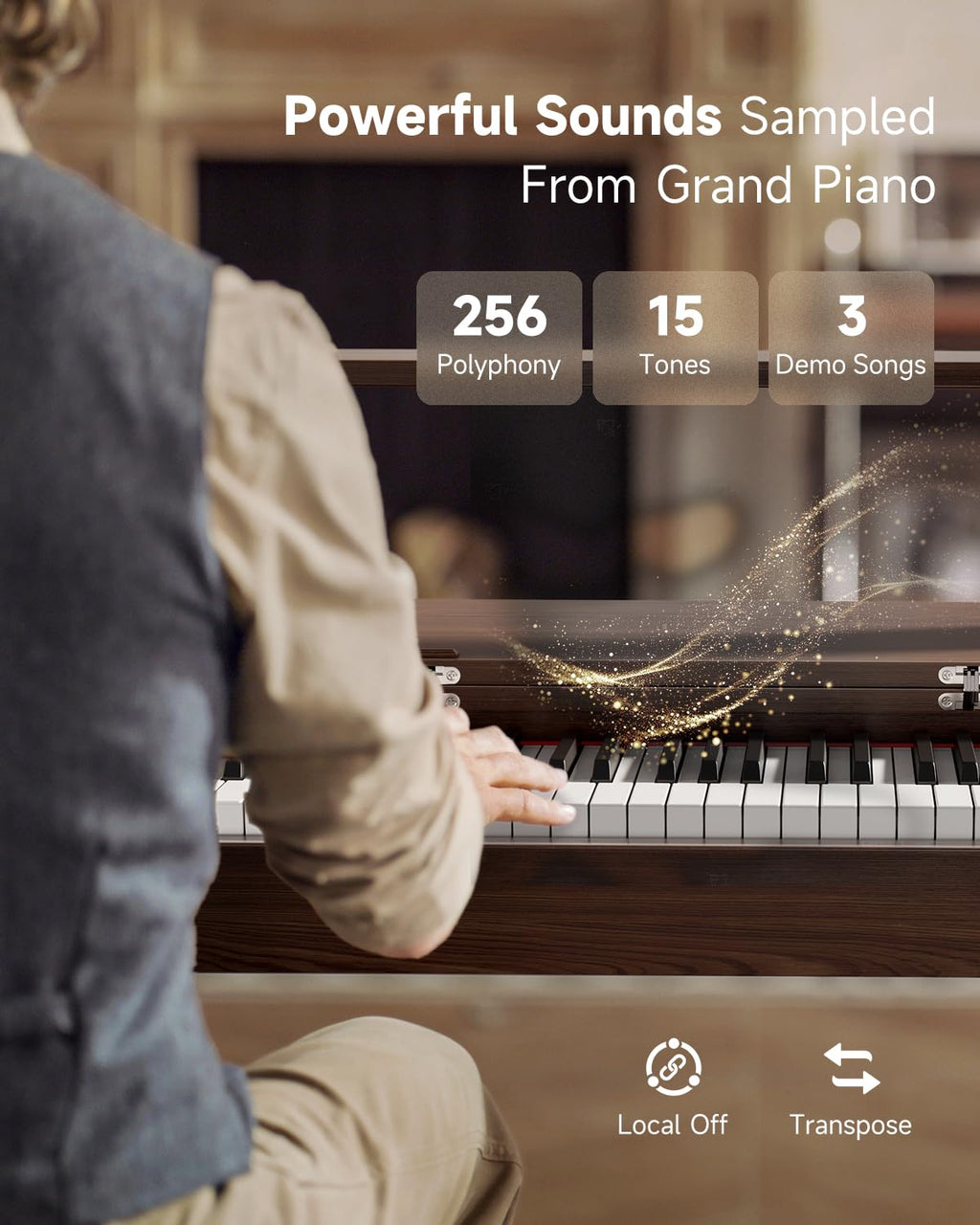 88 Key Weighted Digital Piano with Bluetooth Y320871