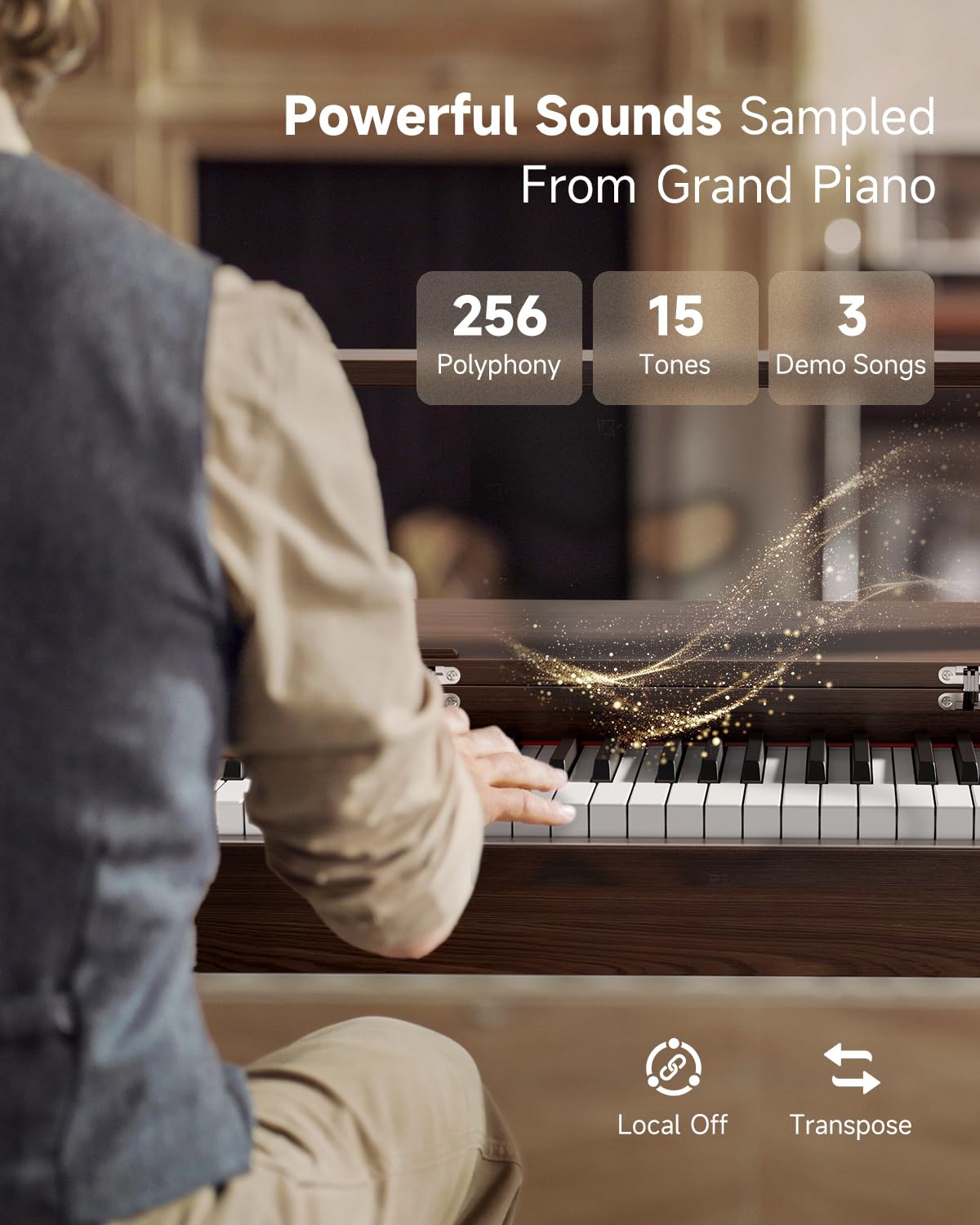 88 Key Weighted Digital Piano with Bluetooth Y320871