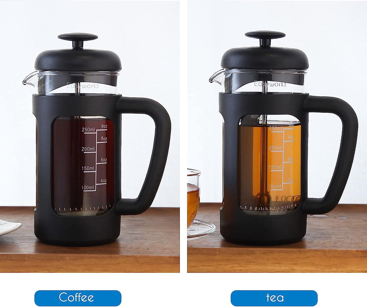 12 oz French Press with Manual Coffee Grinder U392