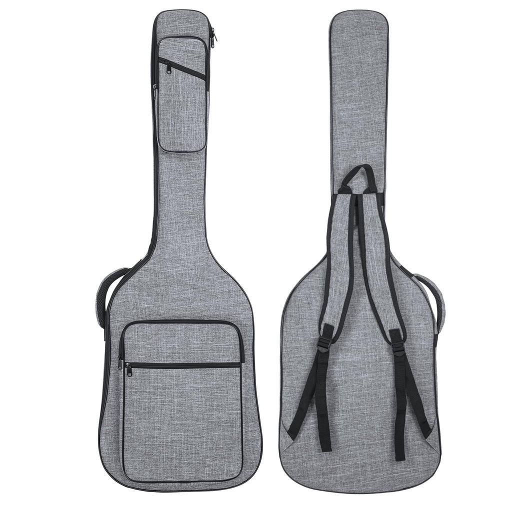 47 Inch 11mm Padding Grey Electric Bass Guitar Bag D3064